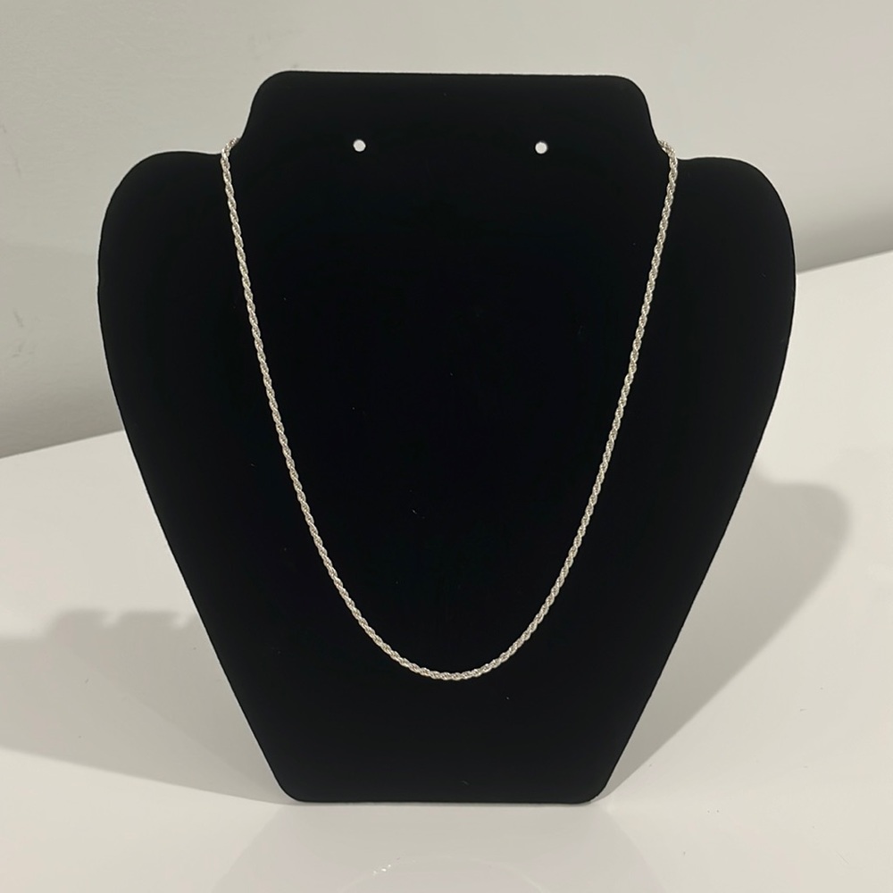 925 sterling silver rope chain 18 inch